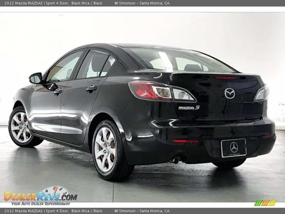 2012 Mazda MAZDA3 i Sport 4 Door Black Mica / Black Photo #10