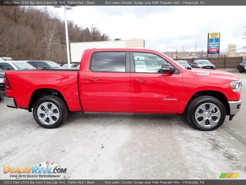 2021 Ram 1500 Big Horn Crew Cab 4x4 Flame Red / Black Photo #6