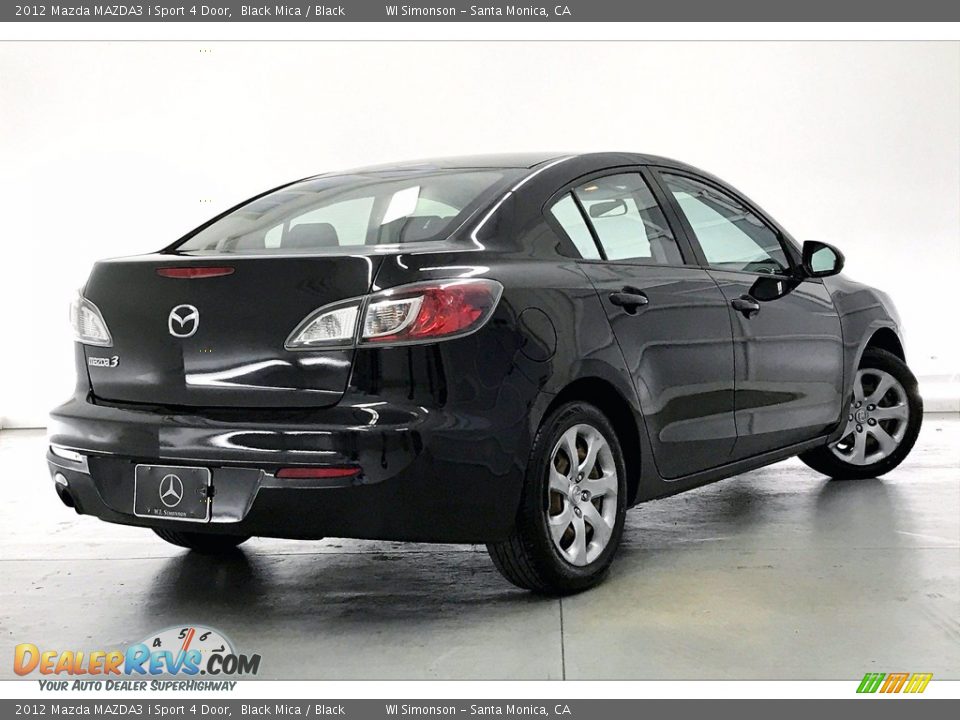 2012 Mazda MAZDA3 i Sport 4 Door Black Mica / Black Photo #13