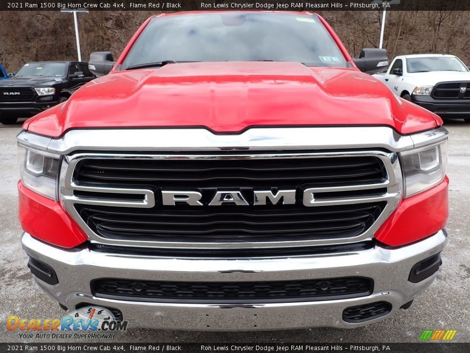 2021 Ram 1500 Big Horn Crew Cab 4x4 Flame Red / Black Photo #8
