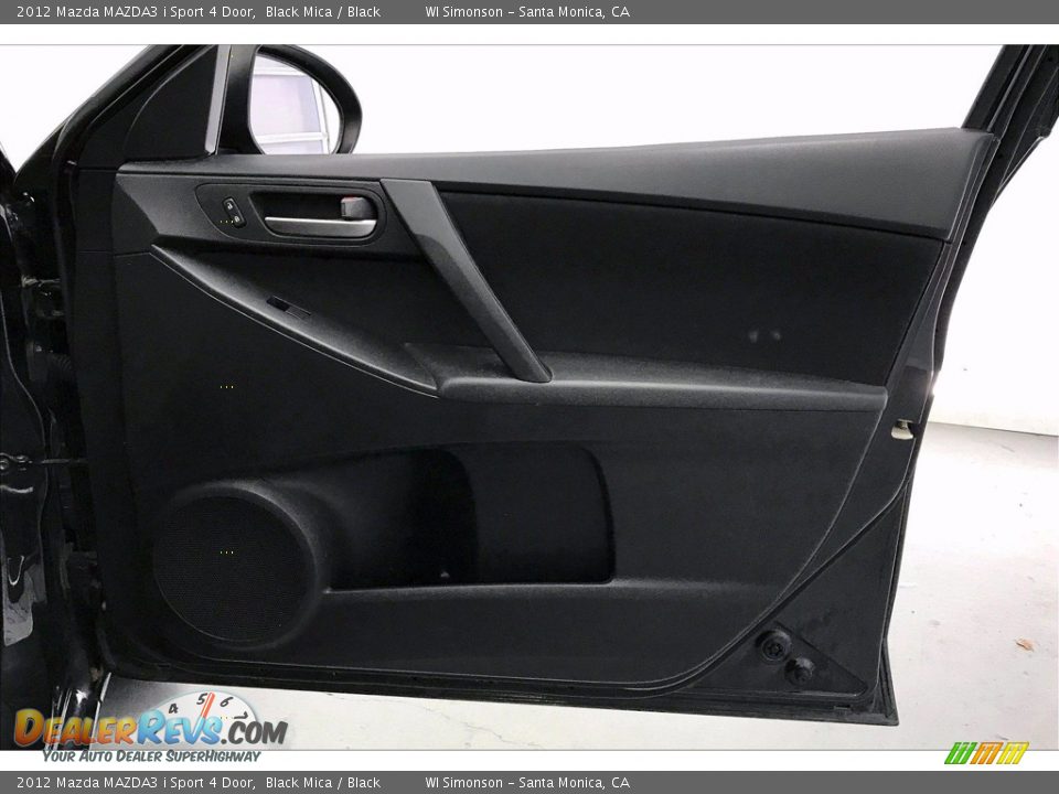 2012 Mazda MAZDA3 i Sport 4 Door Black Mica / Black Photo #25