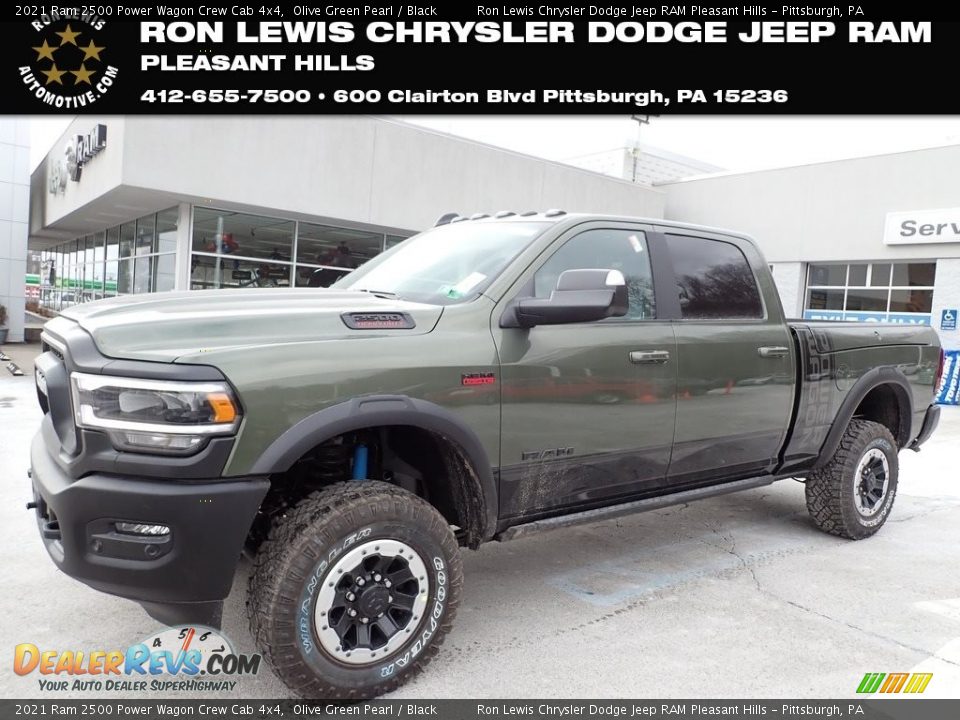 2021 Ram 2500 Power Wagon Crew Cab 4x4 Olive Green Pearl / Black Photo #1