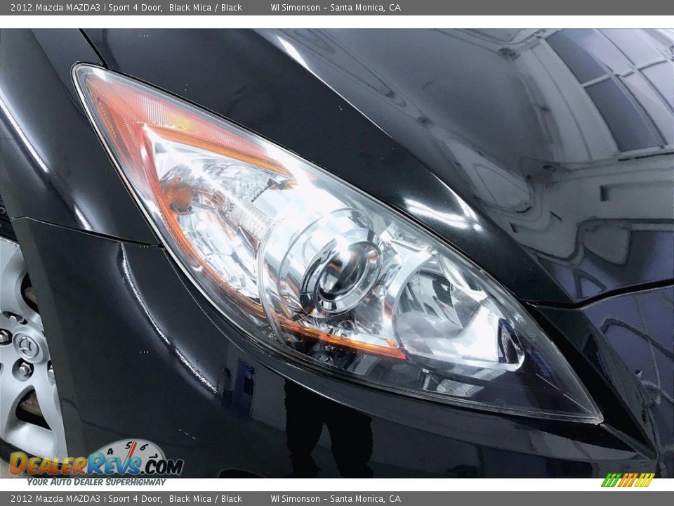 2012 Mazda MAZDA3 i Sport 4 Door Black Mica / Black Photo #26