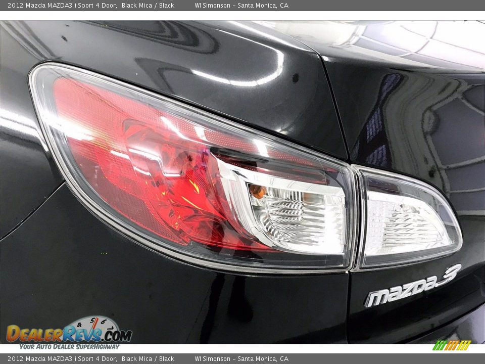 2012 Mazda MAZDA3 i Sport 4 Door Black Mica / Black Photo #27