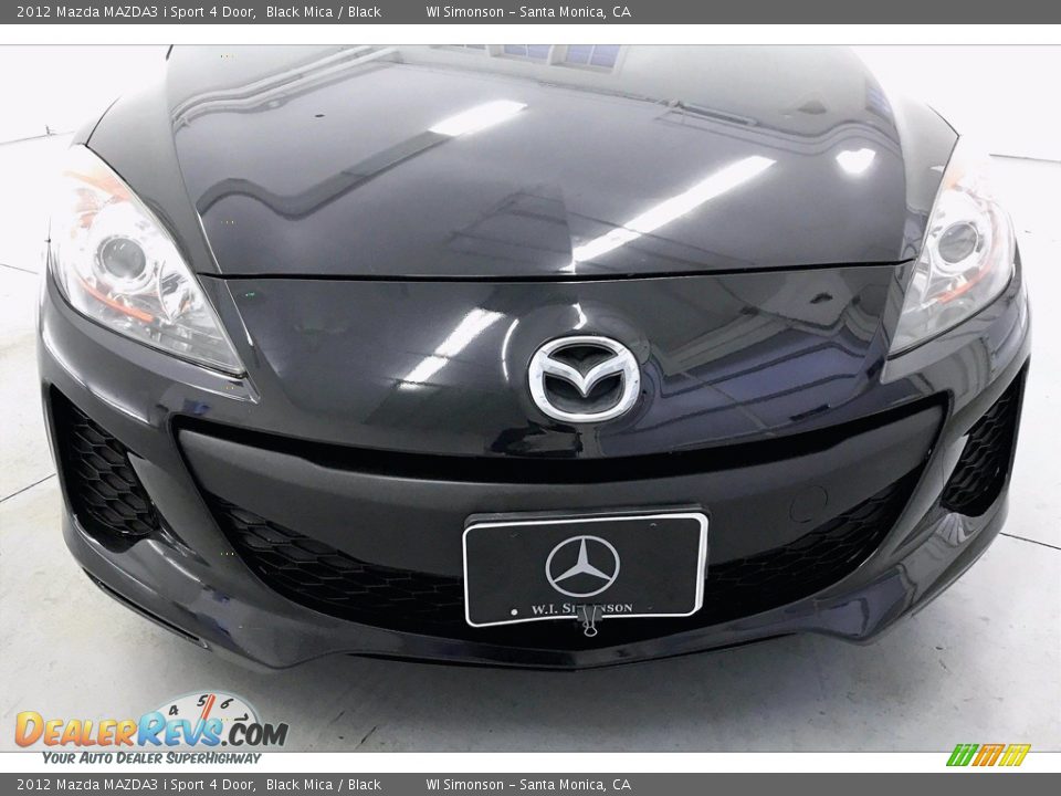 2012 Mazda MAZDA3 i Sport 4 Door Black Mica / Black Photo #28