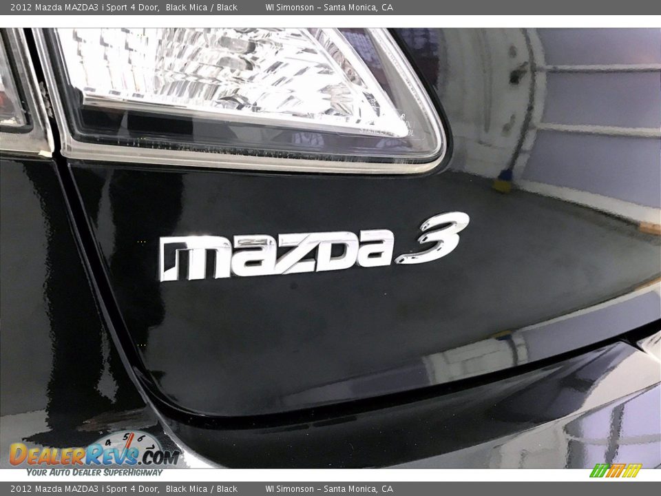 2012 Mazda MAZDA3 i Sport 4 Door Black Mica / Black Photo #29