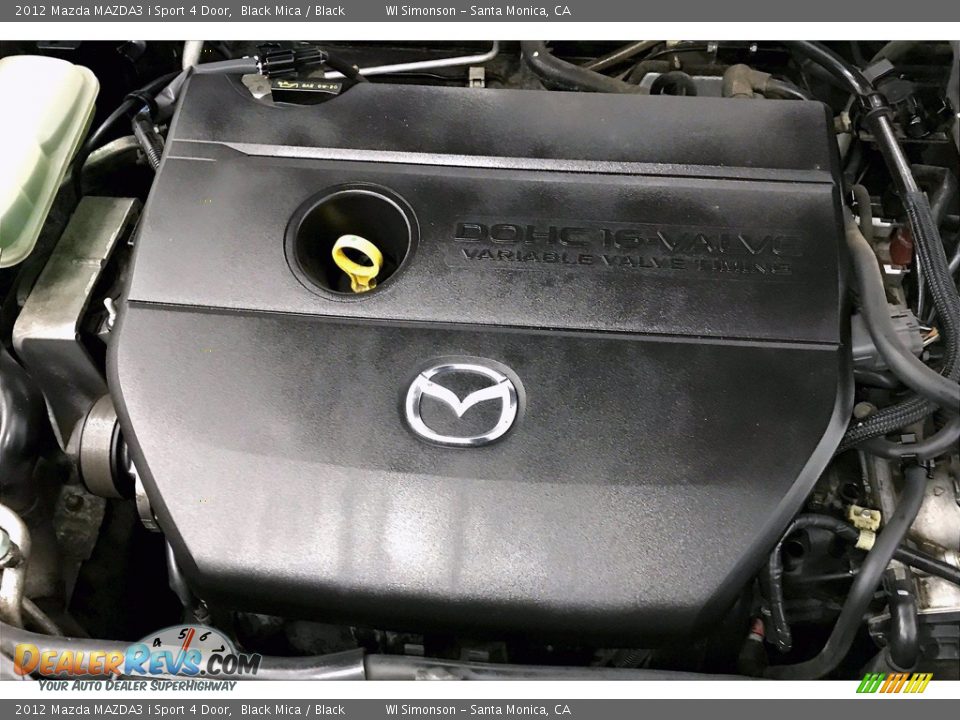 2012 Mazda MAZDA3 i Sport 4 Door Black Mica / Black Photo #30