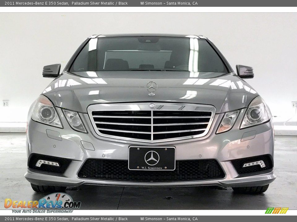 2011 Mercedes-Benz E 350 Sedan Palladium Silver Metallic / Black Photo #2