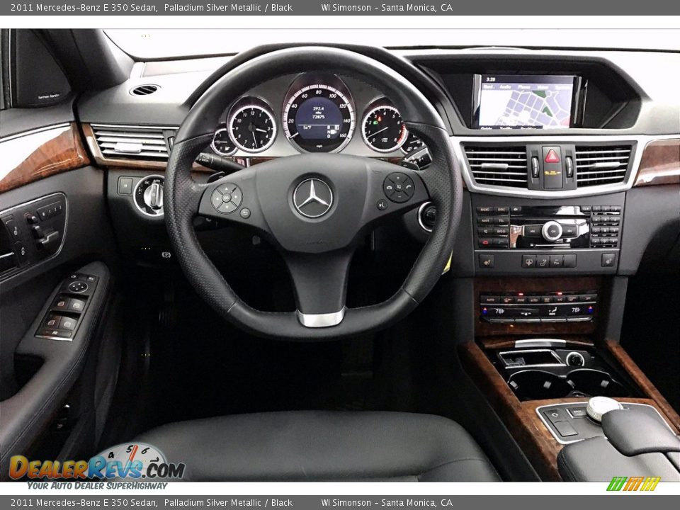 2011 Mercedes-Benz E 350 Sedan Palladium Silver Metallic / Black Photo #4