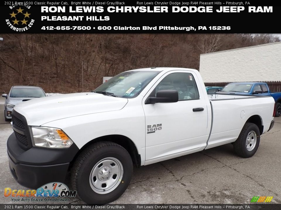 2021 Ram 1500 Classic Regular Cab Bright White / Diesel Gray/Black Photo #1