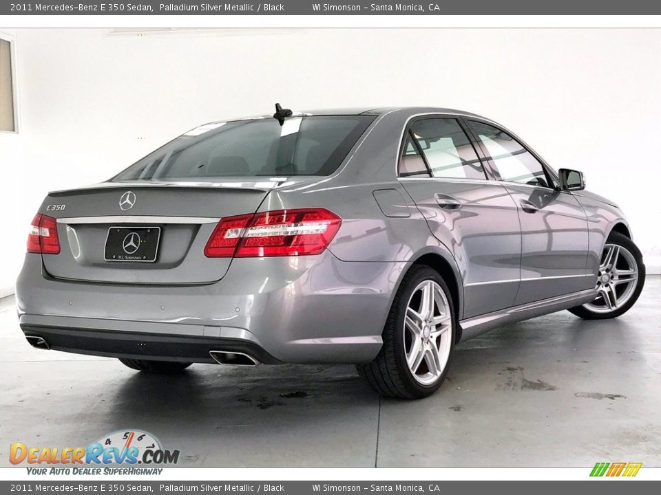 2011 Mercedes-Benz E 350 Sedan Palladium Silver Metallic / Black Photo #13