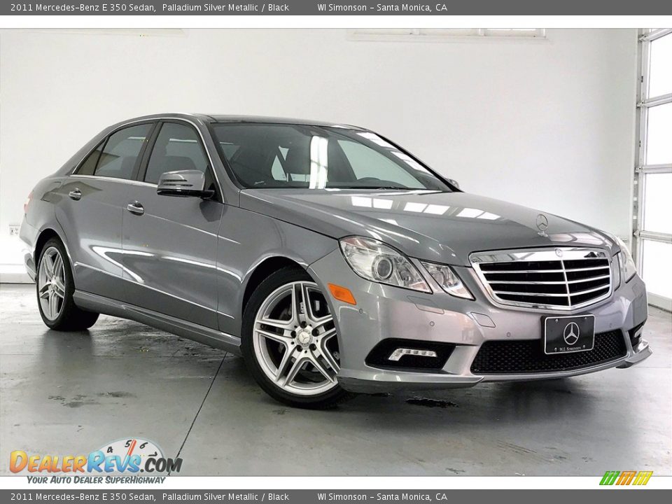 2011 Mercedes-Benz E 350 Sedan Palladium Silver Metallic / Black Photo #34