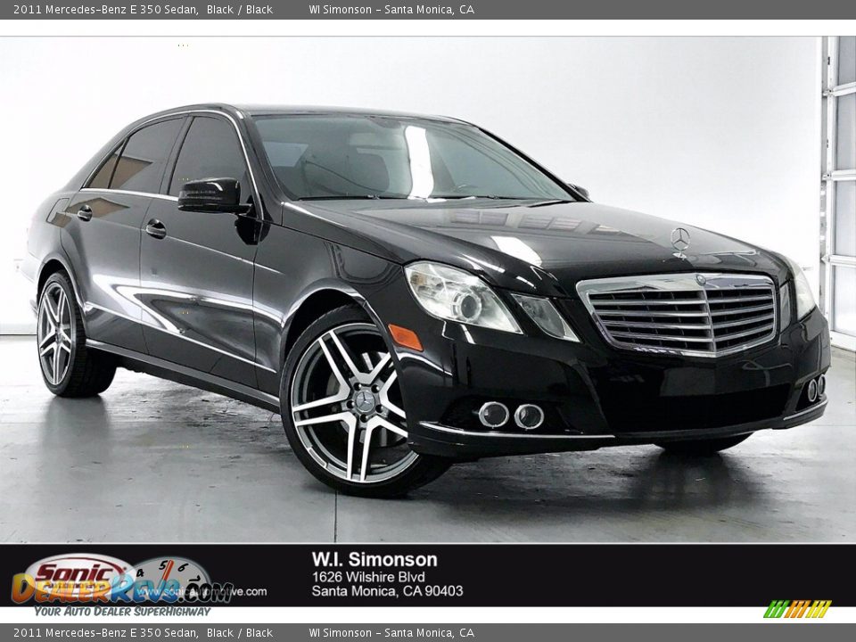 2011 Mercedes-Benz E 350 Sedan Black / Black Photo #1