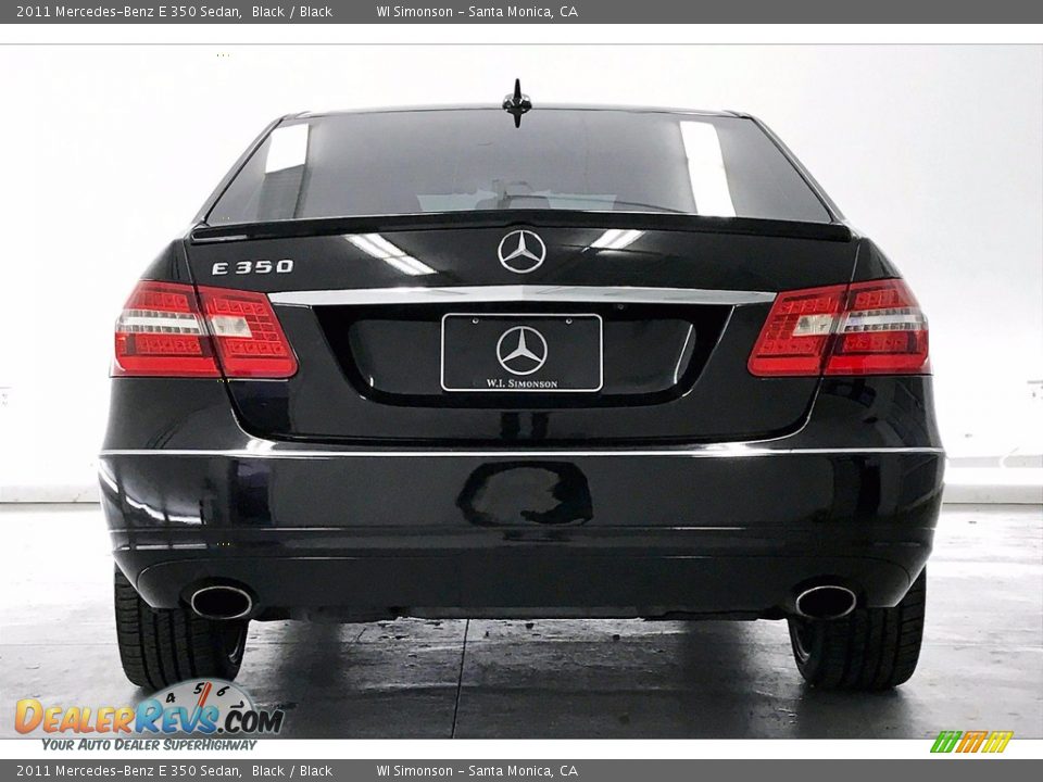 2011 Mercedes-Benz E 350 Sedan Black / Black Photo #3