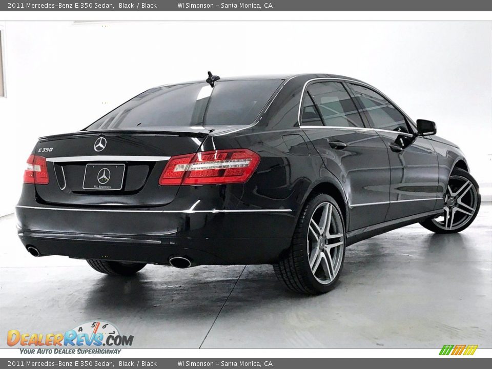 2011 Mercedes-Benz E 350 Sedan Black / Black Photo #13