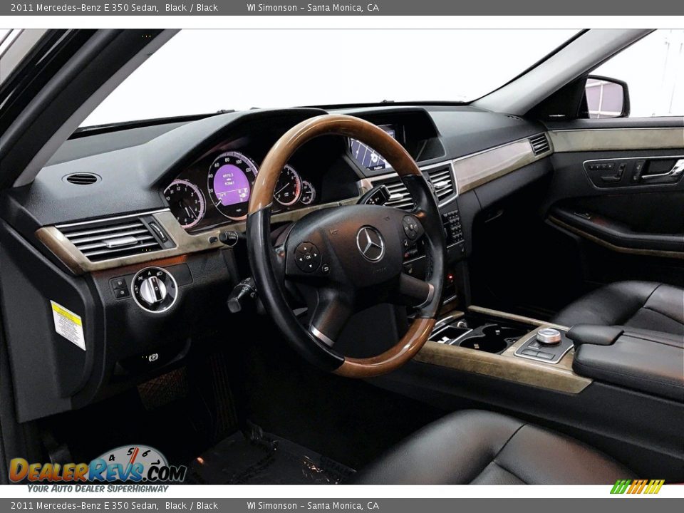 2011 Mercedes-Benz E 350 Sedan Black / Black Photo #14