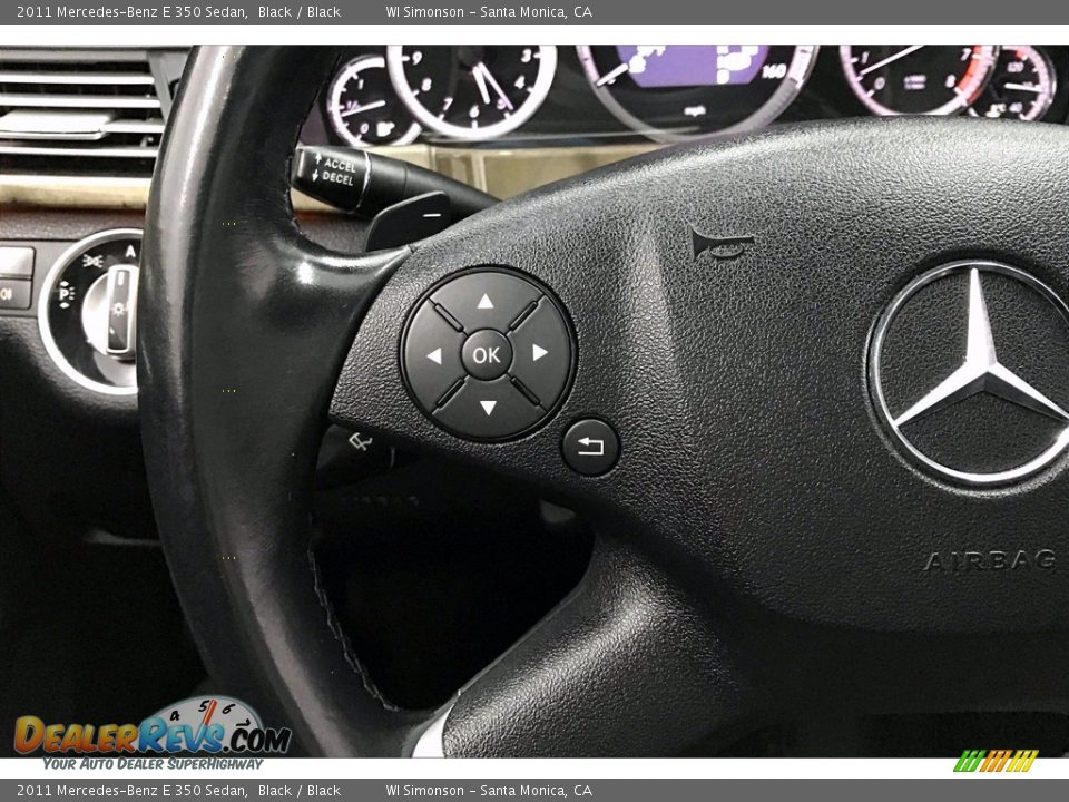 2011 Mercedes-Benz E 350 Sedan Black / Black Photo #21