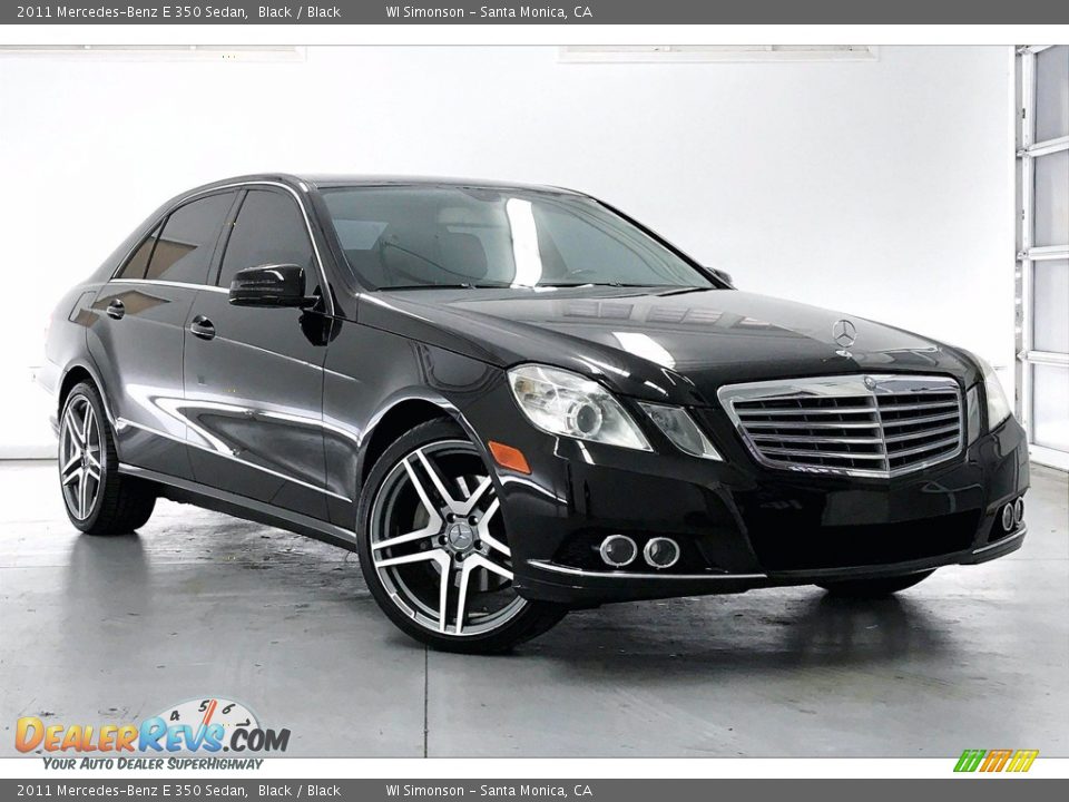 2011 Mercedes-Benz E 350 Sedan Black / Black Photo #34