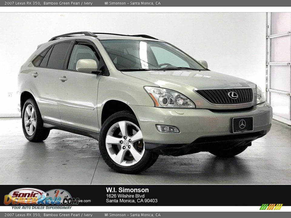 2007 Lexus RX 350 Bamboo Green Pearl / Ivory Photo #1