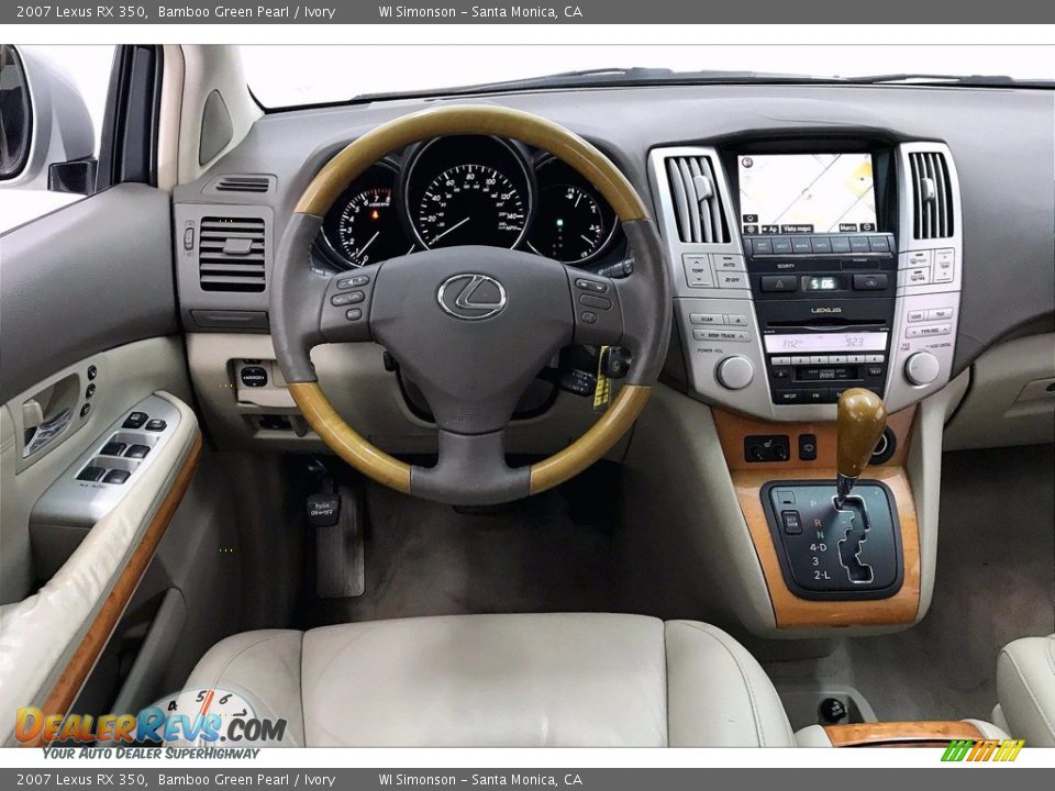 2007 Lexus RX 350 Bamboo Green Pearl / Ivory Photo #4