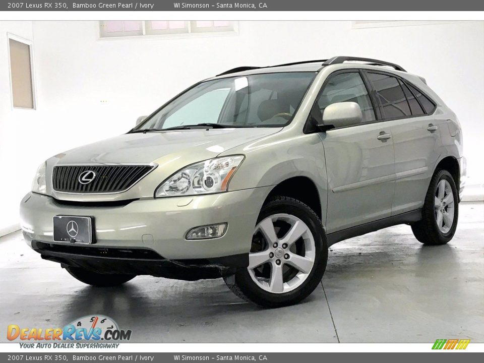 2007 Lexus RX 350 Bamboo Green Pearl / Ivory Photo #12