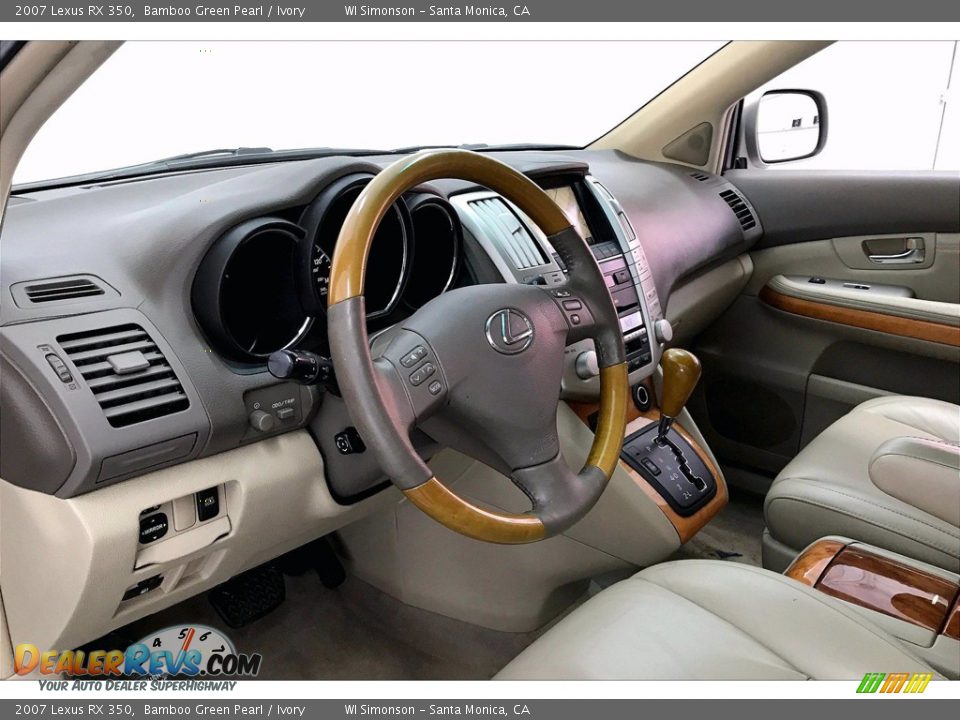 2007 Lexus RX 350 Bamboo Green Pearl / Ivory Photo #14