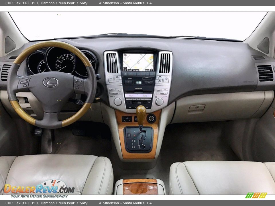 2007 Lexus RX 350 Bamboo Green Pearl / Ivory Photo #15
