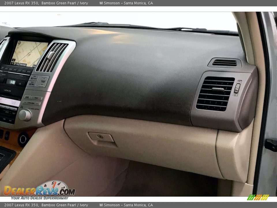 2007 Lexus RX 350 Bamboo Green Pearl / Ivory Photo #16