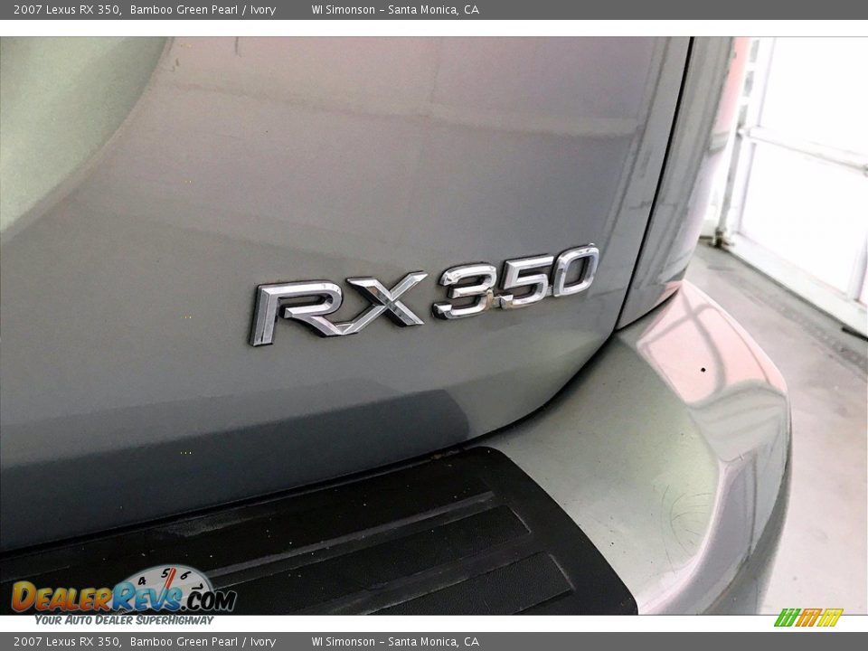 2007 Lexus RX 350 Bamboo Green Pearl / Ivory Photo #31