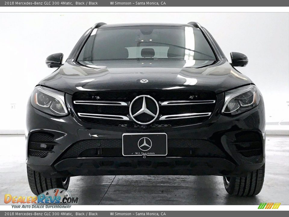 2018 Mercedes-Benz GLC 300 4Matic Black / Black Photo #2