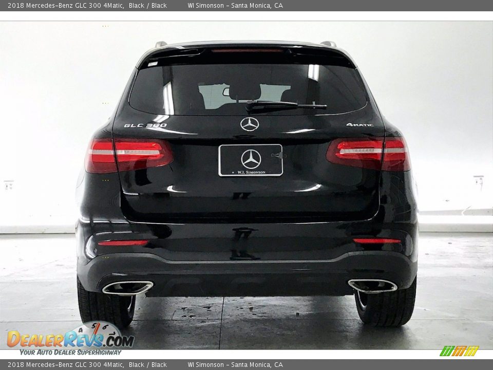 2018 Mercedes-Benz GLC 300 4Matic Black / Black Photo #3