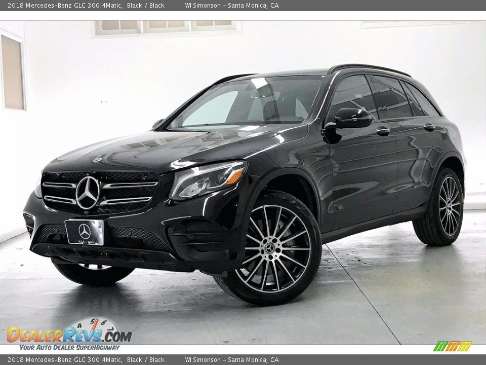 2018 Mercedes-Benz GLC 300 4Matic Black / Black Photo #12