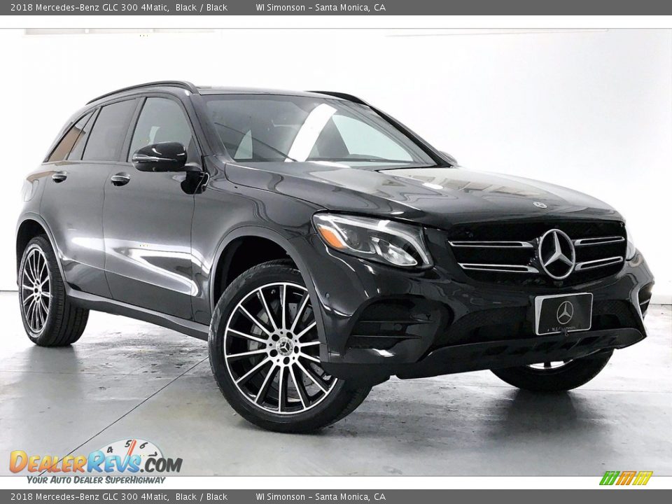 2018 Mercedes-Benz GLC 300 4Matic Black / Black Photo #34