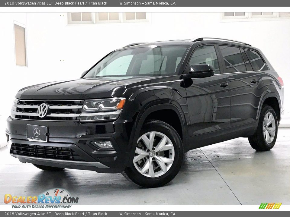 2018 Volkswagen Atlas SE Deep Black Pearl / Titan Black Photo #12