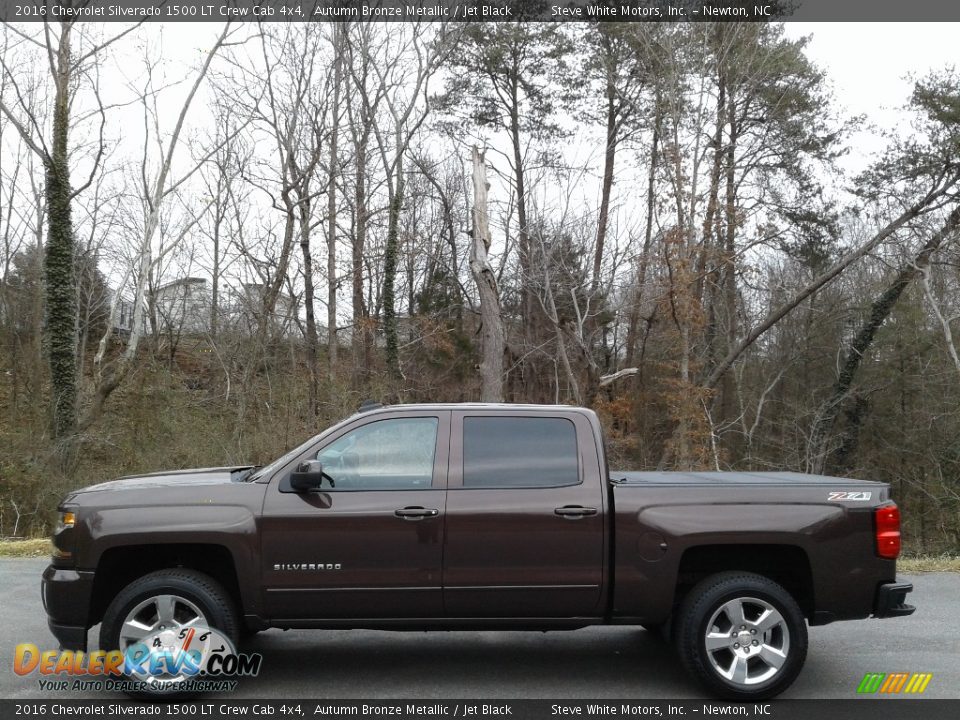 2016 Chevrolet Silverado 1500 LT Crew Cab 4x4 Autumn Bronze Metallic / Jet Black Photo #1