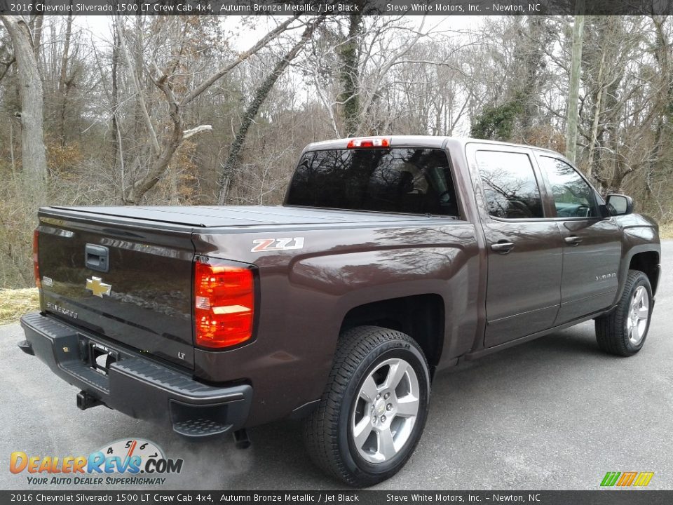 2016 Chevrolet Silverado 1500 LT Crew Cab 4x4 Autumn Bronze Metallic / Jet Black Photo #7