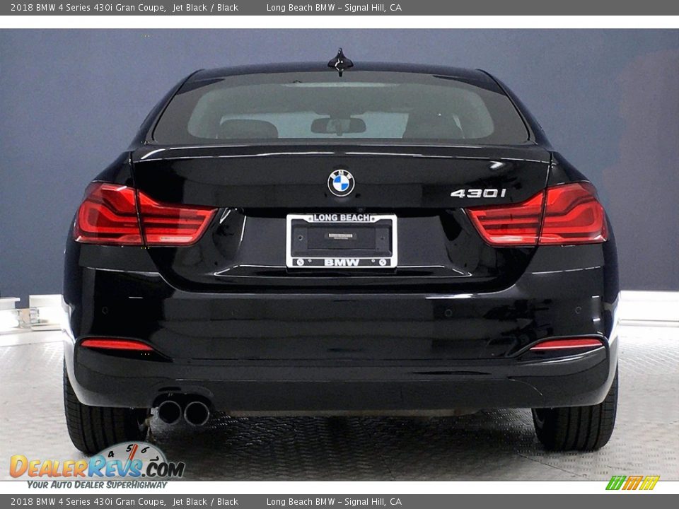 2018 BMW 4 Series 430i Gran Coupe Jet Black / Black Photo #3