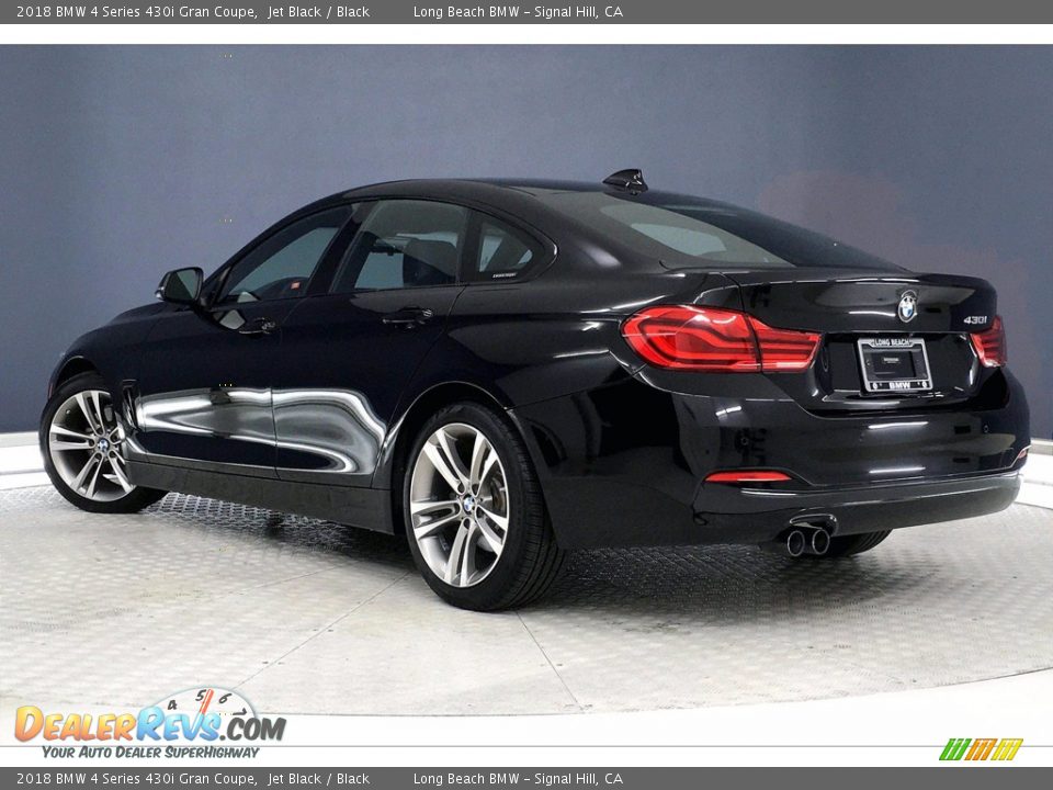 2018 BMW 4 Series 430i Gran Coupe Jet Black / Black Photo #10