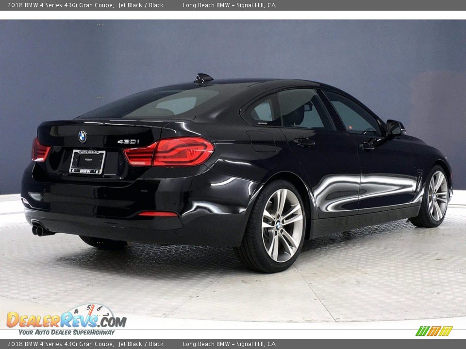 2018 BMW 4 Series 430i Gran Coupe Jet Black / Black Photo #13