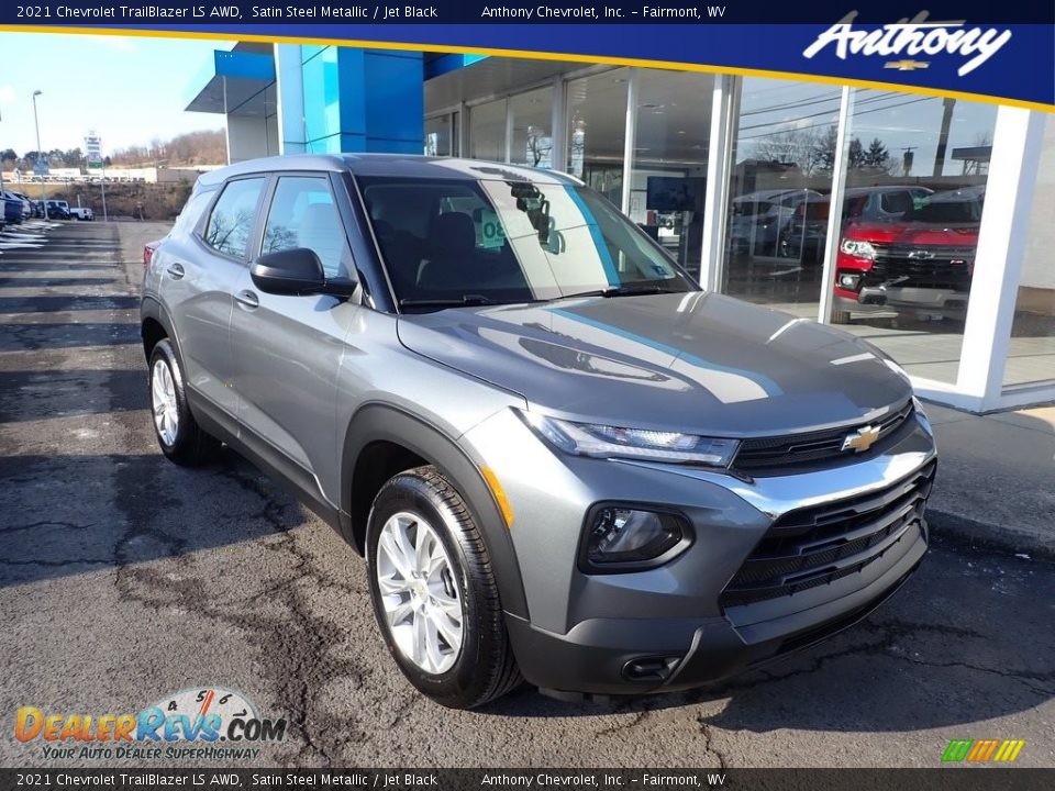 2021 Chevrolet Trailblazer LS AWD Satin Steel Metallic / Jet Black Photo #1