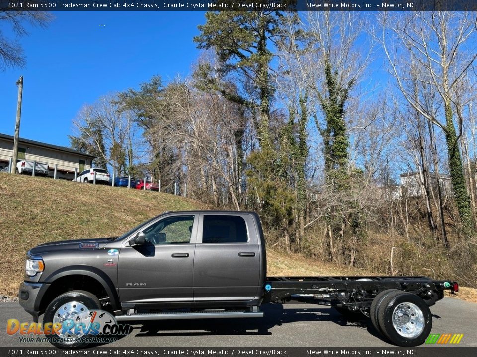 Granite Crystal Metallic 2021 Ram 5500 Tradesman Crew Cab 4x4 Chassis Photo #1