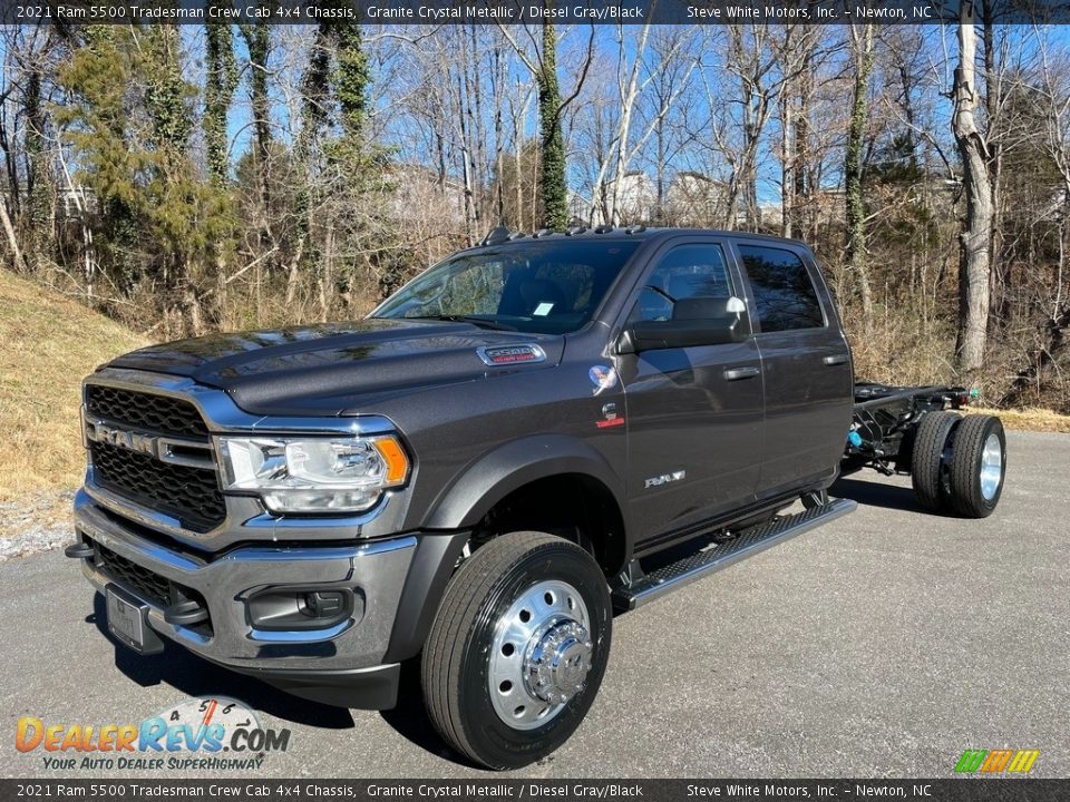 2021 Ram 5500 Tradesman Crew Cab 4x4 Chassis Granite Crystal Metallic / Diesel Gray/Black Photo #2