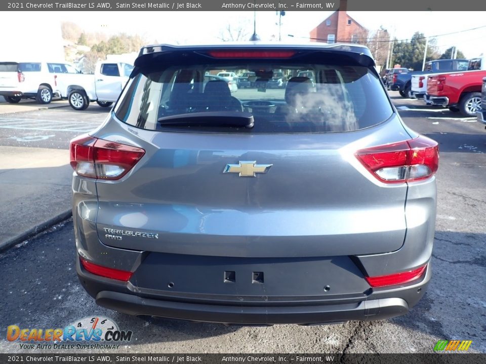 2021 Chevrolet Trailblazer LS AWD Satin Steel Metallic / Jet Black Photo #5