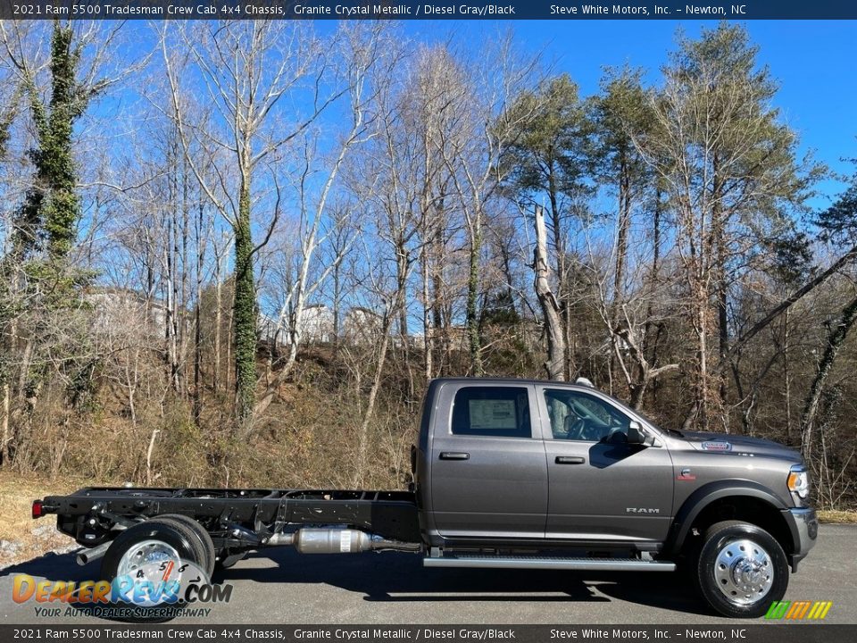 Granite Crystal Metallic 2021 Ram 5500 Tradesman Crew Cab 4x4 Chassis Photo #5