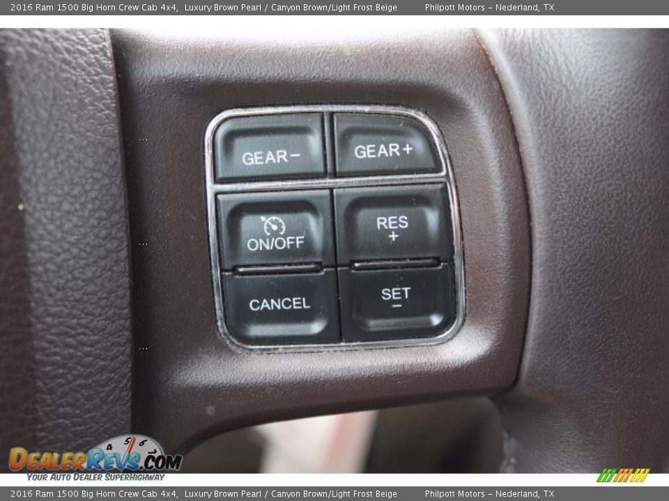 2016 Ram 1500 Big Horn Crew Cab 4x4 Luxury Brown Pearl / Canyon Brown/Light Frost Beige Photo #13