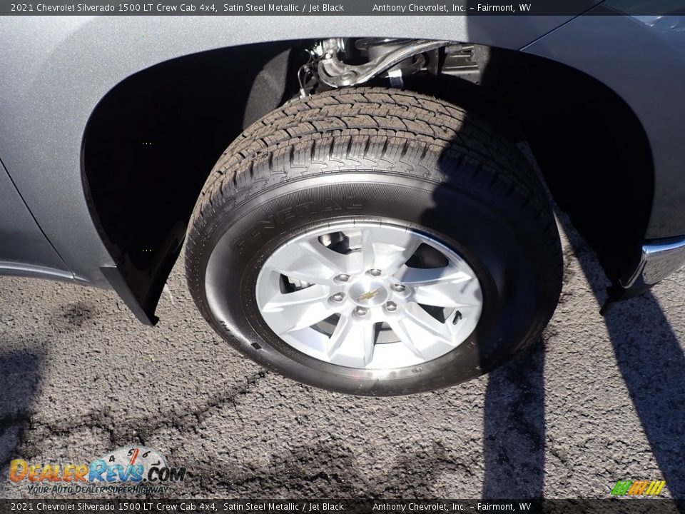 2021 Chevrolet Silverado 1500 LT Crew Cab 4x4 Satin Steel Metallic / Jet Black Photo #2
