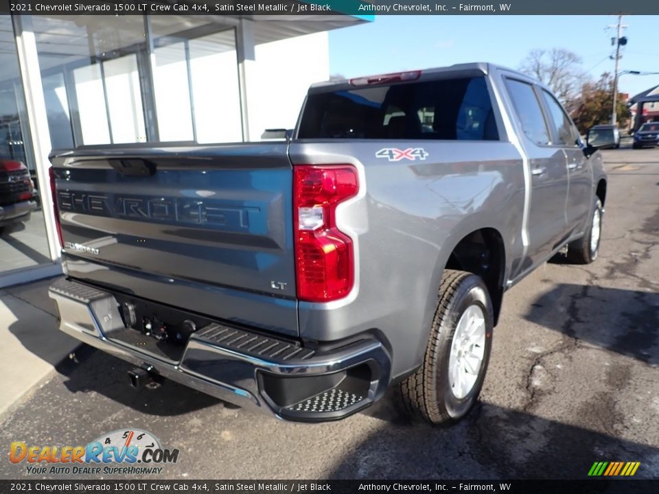 2021 Chevrolet Silverado 1500 LT Crew Cab 4x4 Satin Steel Metallic / Jet Black Photo #4