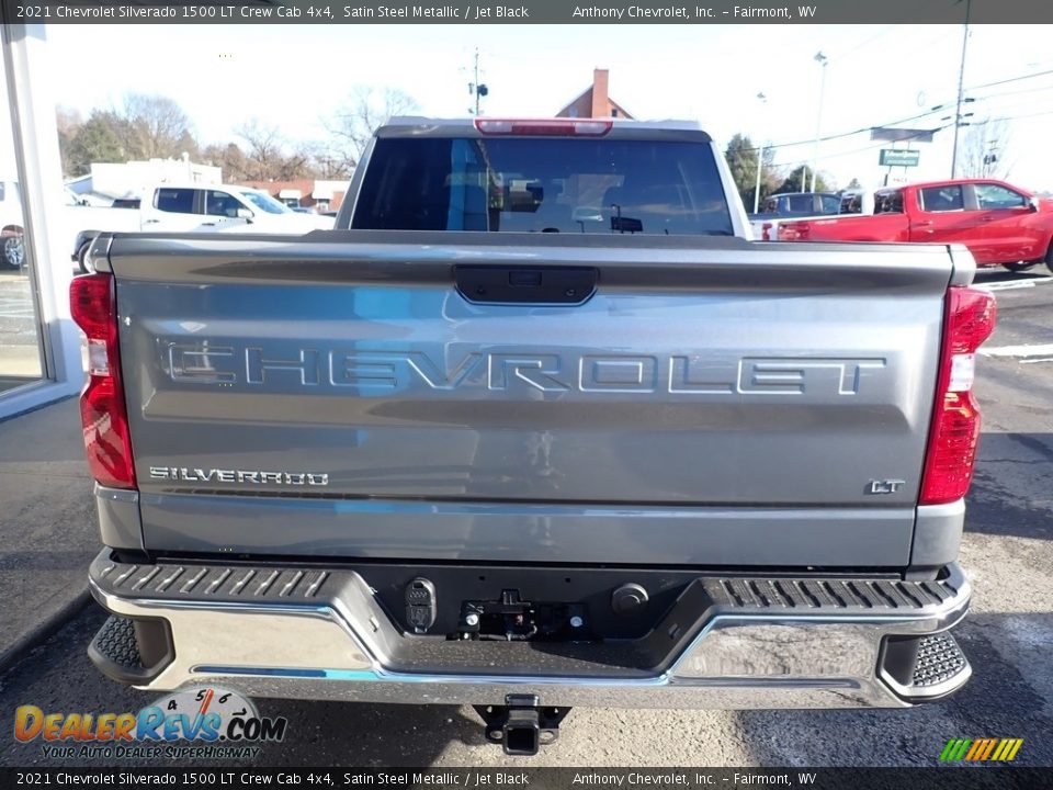 2021 Chevrolet Silverado 1500 LT Crew Cab 4x4 Satin Steel Metallic / Jet Black Photo #5