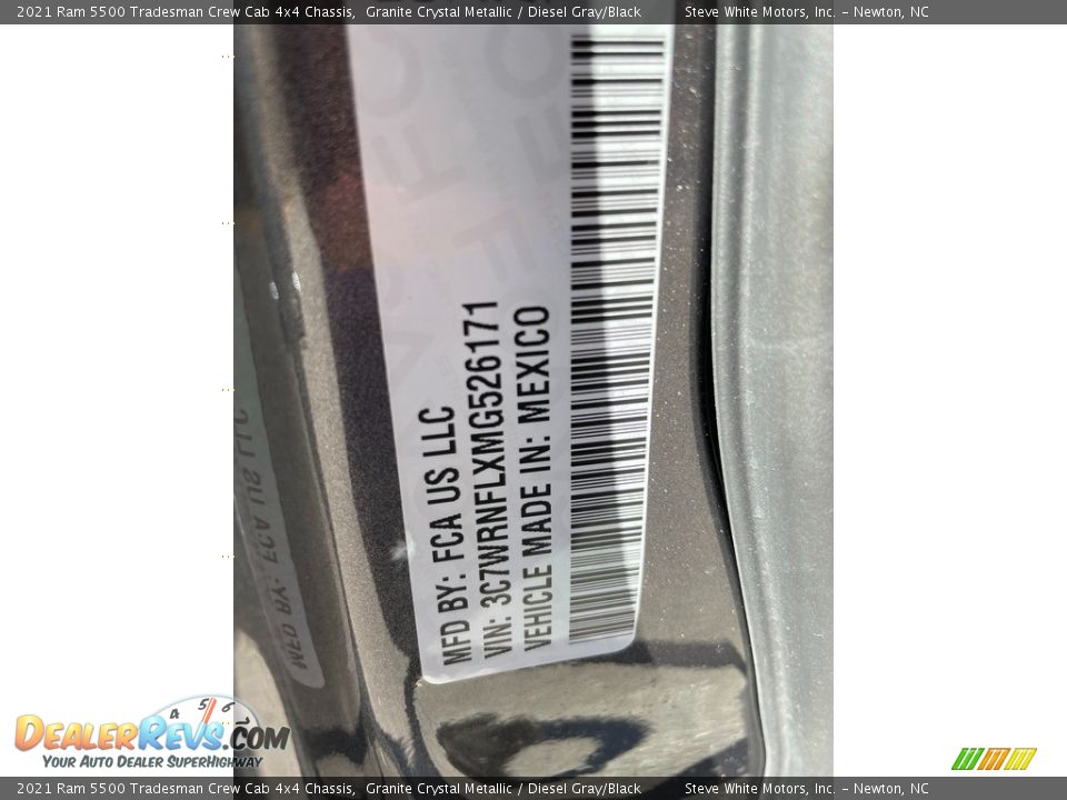 2021 Ram 5500 Tradesman Crew Cab 4x4 Chassis Granite Crystal Metallic / Diesel Gray/Black Photo #26