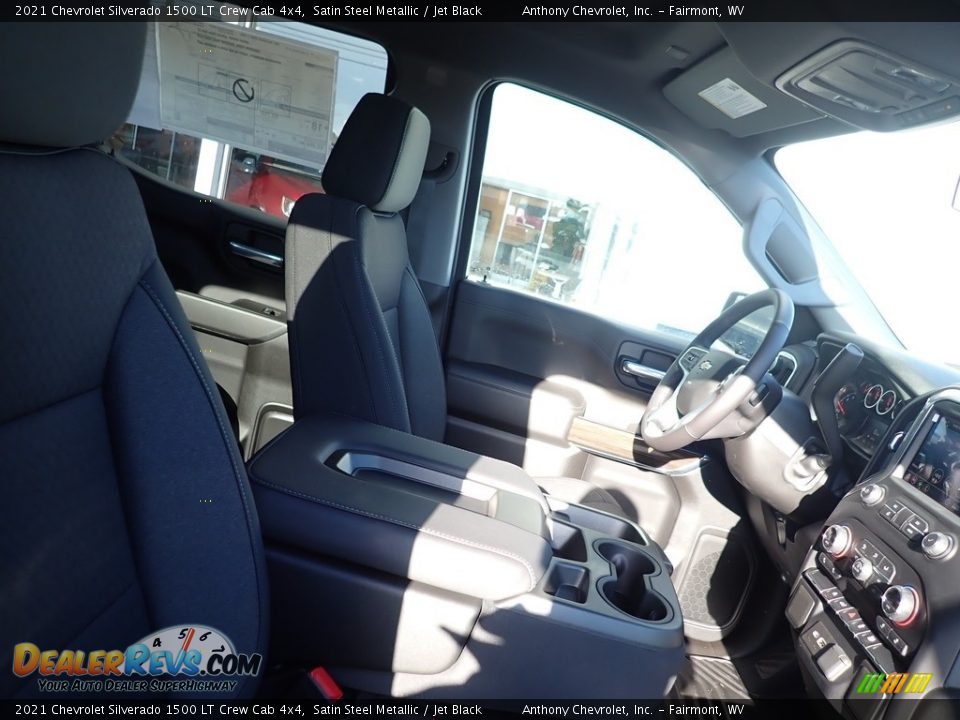 2021 Chevrolet Silverado 1500 LT Crew Cab 4x4 Satin Steel Metallic / Jet Black Photo #9